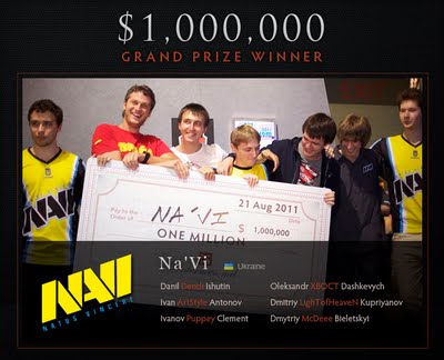 Na`Vi won The International 1 by Valve
